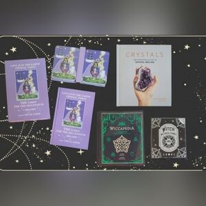 WICCAN WICCA LOT ~ TAROT CARDS WELLNESS STONES WICCAPEDIA CRYSTAL HEALING GUIDE